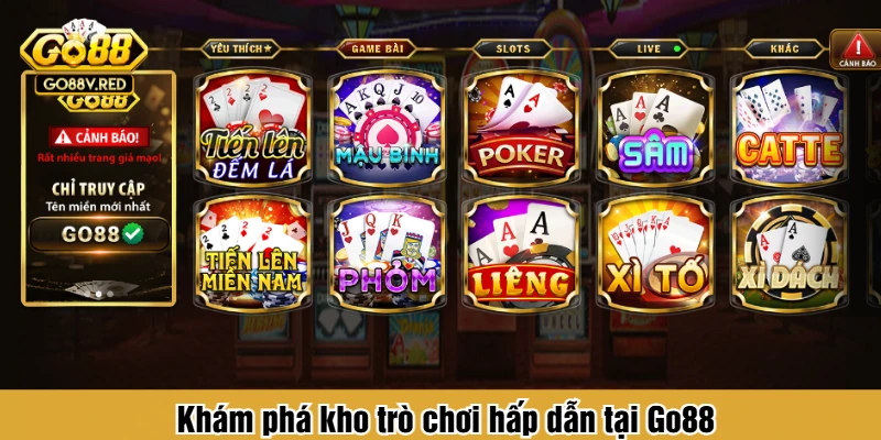 Khám phá kho trò chơi hấp dẫn tại Go88