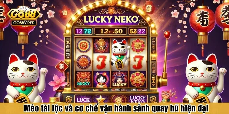 Mèo tài lộc gây chú ý nhờ chủ đề phương Đông tươi sáng